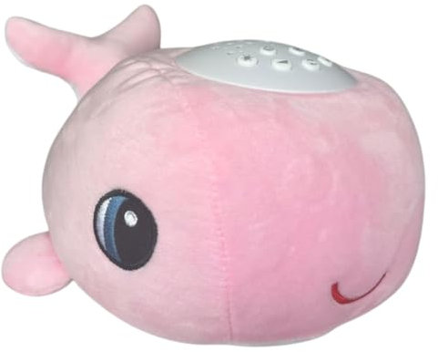 Cacchino® Award Winning Baby Sleep Soother with Cry Sensor, Musical Star and Sound Projector with Nursery Rhymes and Soothing Sounds Inc. White Noise. Super Soft Plush Whale is an Ideal Baby Gift.