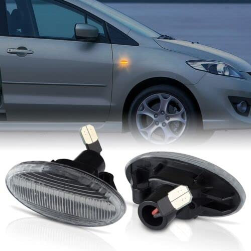 Modifycar LED-Seitenblinker, geeignet für Mazda | 2, 3, 5, 6, MPV II, BT-50 | 1999-2014, Signallicht, Canbus SMD, Deckenleuchte, transparent
