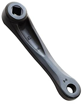 Perfeclan Kinderfahrrad-Kurbelarm, Aluminiumlegierung, Fahrrad-Linkskurbelarm, Ersatzzubehör für Mountainbike, Rennrad, 140MM
