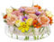 Blustrio Blumenvase aus Acryl, runde transparente Blumenvase (D: 25cm / H:6.5cm), Moderne Acryl Vasen für Hochzeite, Tischdeko, Büro, Party Deco, Esstisch