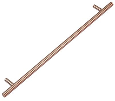 Satin Copper Kitchen Door Handles T Bar Style - 256mm Centres
