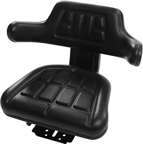 Tractor Seat Dumper Forklift Mower Digger Seat Universal Adjustable For Most Small Mechanical Seats, Black (49*48*16.5Cm)