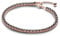 PANDORA Timeless Schwarzes Funkelndes Tennisarmband aus 14 Karat Rosévergoldeter Metalllegierung mit künstlichen Kristallen, Timeless Kollektion, 20cm, 581469C02-20