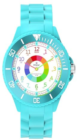 Weayege Armbanduhr für Kinder Mädchen,Kinderuhr für Jungen und Mädchen, Lern Kinderuhr,Armbanduhr für Kinder Jungen und Mädchen,3ATM wasserdichte Analog Quarzuhr,Erlernen der Uhrzeit, 1080p Full HD
