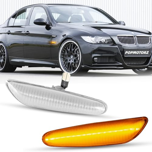 POPMOTORZ LED Blinker Seitenblinker Mit Canbus Fehlerfrei 4014 SMD für BMW 1 3 5 Series E81 E87 E88 E46 E36 E90 E91 E92 E93 E60 E61 X1 E84 X3 E83, 2 Stücke