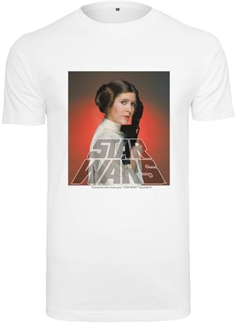Merchcode Herren T-Shirt Star Wars Princess Leia Tee, Regular Fit, Baumwolle 100%, M