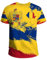 YuanDiann 2024 Europapokal T Shirt Fußball Sport Casual Rumänien Nationalflaggendruck Herren Damen Flaggendruck Rundhals Schnelltrocknend Atmungsaktiv Fanshirt 3# M
