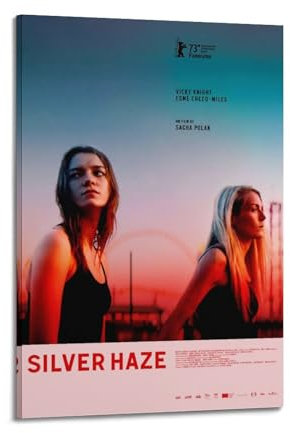 MUHDENG Silver Haze-Poster, Raumdekoration, künstlerisches Poster für Schlafzimmer, Wohnzimmer, Wände, ästhetisches Poster, 20 x 30 cm, Rahmenstil