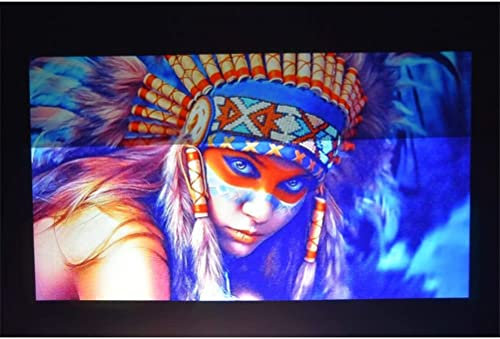 Projection Screen, Projector Curtain, Projector Screen 60 72 84 100 120inch Reflective Fabric Projection Screen for H3 Z6 H2 YG300(120 inch)