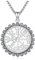 Eusense Wikinger Kompass Anhänger Wikinger Schmuck für Männer Vegvisir Halskette 925 Sterling Silber Nordische Mythologie Amulett Wikinger Schmuck Geschenk für Männer Frauen