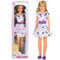 ColorBaby Große Maria-Puppe, 85 cm, Blondes und langes Haar, zum Stylen, Beine und Arme, Sternenkleid, Kleidung mit Klettverschluss, Spielzeug für Kinder von 3 Jahren (47699)