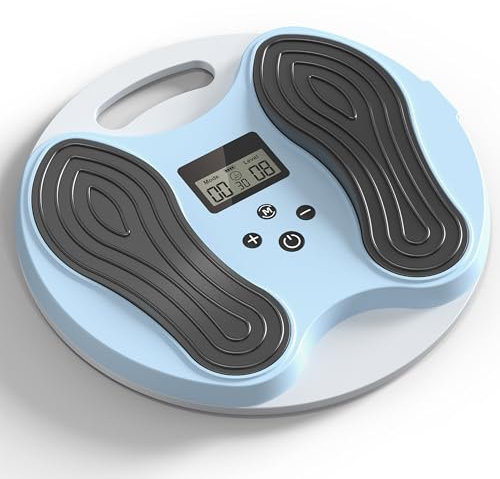 Wiederaufladbar Durchblutungs-Stimulator Durchblutung Maschine Tragbares TENS&EMS Fußmassagegerät für Neuropathie Entspannung und Schmerzlinderung mit 4 Gel-Pads