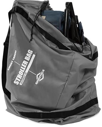 GREMEX Transporttasche Kinderwagen Universelle - Kinderwagen Transporttasche Flugzeug - Kinderwagen taschehülle Flugzeug - Wasserdichter Reißfester Kinderwagen Tasche Flug - Kinderwagen Tasche Groß