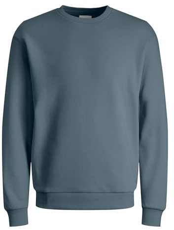 JACK & JONES Men's Jjebradley Sweat Crew Noos Sweater, Stormy Weather, XL