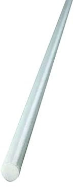 4 pièces tige en fibre de verre blanche arc tente poteau plante poteau d'escalade jouet squelette barre en fibre de verre, for modèles d'avions cerfs-volants tiges en fibre de verre(8mm 1m long)
