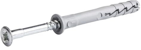 Rawl FX-N-L Nylon Hammer in Fixing with A2 Steel Countersunk Head Screw 6mm 60mm Pack of 100