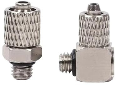 HUJWLBWF 10Pcs Male Thread M3 M4 M5 M6 Pneumatic Pipe Connector Screw Through Quick Fitting 4mm 6mm OD Air Tube Joint(PC4-M3)