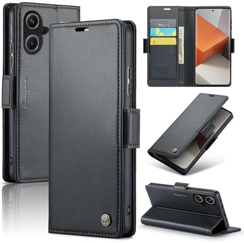 Rerzoiro Cover per Xiaomi Redmi Note 13 Pro Plus 5G/13 Pro+ 5G Custodia Portafoglio [Blocco RFID] Premium Pelle PU Wallet Case Flip Libro con Porta Carte Slot Flip Case per Redmi Note 13 Pro+ 5G,Nero
