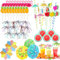 Cocktail Decoration, Pack of 100 Cocktail Accessories Decorations, Cocktail Umbrellas, Fireworks Sticks, Cocktail Accessories, Cocktail Decoration, Cocktail Decoration Straws