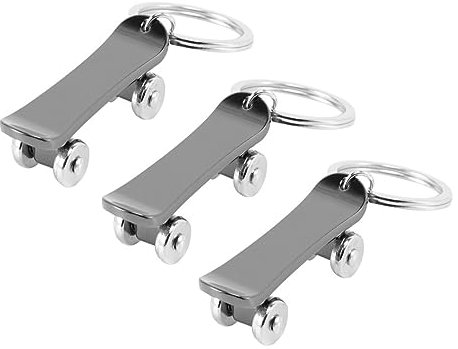 OSOLADY 3stücke Skateboard Schlüsselanhänger Aus Stilvolle Schlüsselhalterung Und Dekoration Für Schlüssel Und Taschen Schwarz Für Skateboard-liebhaber