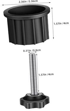 TOYZFRIENDY Kit de Bouchons Anneau pour Trou de Support de Parasol avec Vis Accessoires de Remplacement pour Base de Parasol Extérieur Stabilisateur Anti-Vibration et Protection Le Vent