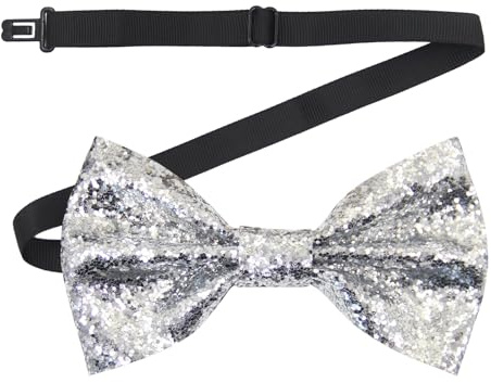 SSIMIDAPT Glitzer Fliege Herren, Glitzer Fliege, Pailletten Fliegens für Männer, Glänzende Flieges, Verstellbare Bow Tie, für Karneval Party Halloween Weihnachten Hochzeit