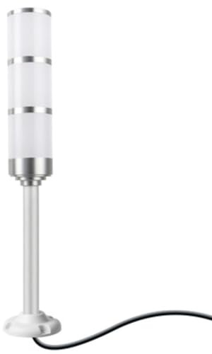 Industrielle Signalleuchte, Dreifarbige Turmleuchte, 3 W Mit 85-dB-Summer, DC24V-LED-Turmleuchte, Signalanzeige for Anlagensicherheit(Straight arm)