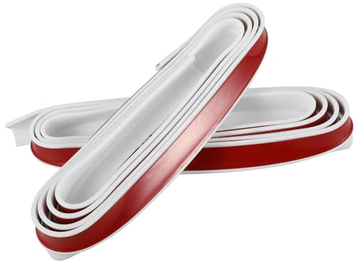 POPETPOP Flexible Regenrinne Selbstklebend 2m Silikon Wasserführungsband für Auto und Wohnmobil mit Zuschneidbarer Länge