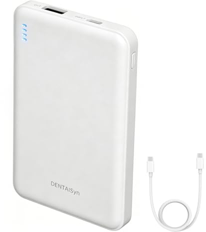 Batería Externa semisólida,20W10000mAh Power Bank-Compatible con Carga rápida,Equipada con 1 Puerto USB-C y 1 Puerto USB-A.Batería Externa portátil de tamaño reducido Safe