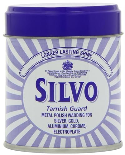Silvo Tarnish Guard Metal Polish For Silver, Gold, Aluminum, Chrome, Electroplate, Long Lasting Shine, Silver Polish 75g Pack of 1