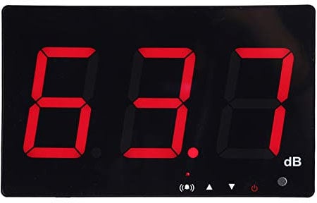 Dezibel Meter digitale Schallpegelmesser Wandmontage Noise Meter Tester Messbereich 30-130dB Genauigkeit 1,5 dB mit LCD Display