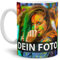 Tasse selbst individuell gestalten/Personalisierbar mit eigenem Foto bedrucken/Fototasse/Motivtasse/Werbetasse/Firmentasse mit Logo/Weiss - Matt - XXL Druck