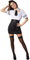 dressforfun 900503 Damenkostüm Marineoffizierin, Weibliches Matrosen-Outfit in Schwarz und Weiß (S| Nr. 302432)