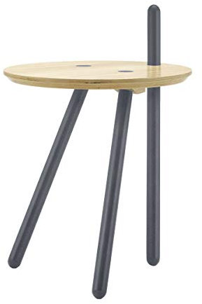 Möbel Akut Couchtisch ROLF Benz Freistil 196 Melkschemel Fichte massiv Schichtholz Ø 45 cm