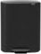 Brabantia Bo Cubo de pedal de cocina grande, 60 litros, color negro mate