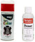 TRG Lederfarbspray 150ml Lederfarbe + Primer & Lederreiniger 100ml für Glattleder | Spray für Schuhe, Kunstleder & Stoffe, starke Deckkraft, viele Farben inkl. Metallic (scarlet rot 339/30)