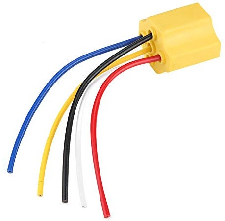 Conector De Relé Cerámico De 5 Pines Para Automóvil Compatible Con Relés De 30 A 100A Diseño Resistente A La Corrosión Y Agua Fácil Instalación Para Sistemas Eléctricos De Coches Y Vehículos