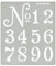 Aleks Melnyk No.159 Schablonen Nummern, Schablonen Metall, Zahlen, Französische Kleine Zahlen 38 mm, Hausnummer Schablone, Vorlage für Brandmalerei, Gravur Schablone, Schablonen Vintage Schrift
