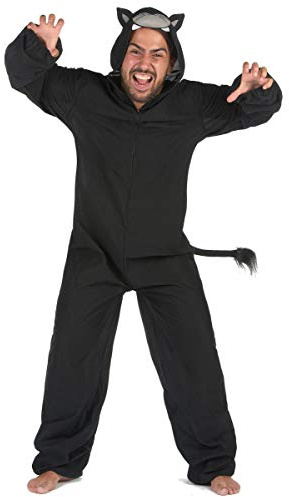 DEGUISE TOI Costume tuta da pantera nera per uomo