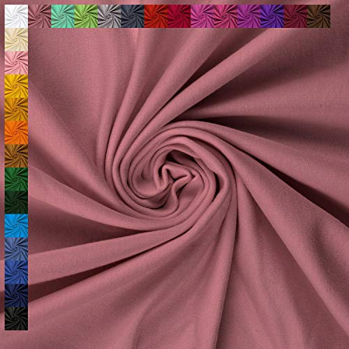 Sweatstoff Eike von Swafing, angeraut, altrosa, STANDARD 100 by OEKO-TEX (50cm x 155cm)