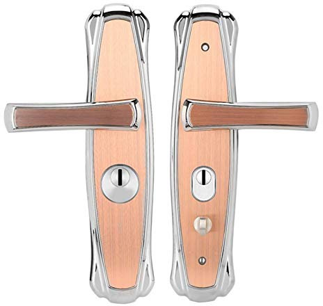 Poignée de verrouillage de porte mécanique en acier inoxydable Lockset Double boulon Entrée Sécurité Verrou de porte anti-vol Verrou à la maison Décor DUO ER