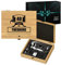 Maverton Coffret du Sommelier, Ensemble d'Accessoire pour Le Vin - Cadeau Anniversaire Homme - Cadeau Homme - Cadeau personnalisé - avec Impression - 40 Ans