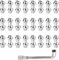 TooTaci M2 Drahtseilklemme, 24 Stück Seilklemme 2mm Seilverbinder Duplex Klemme, 304 Edelstahl M2 Duplex Bolzen Kabelklemme 2mm Seilklemmen für Stahlseil 2mm Gartendraht Fixiert Verbinder