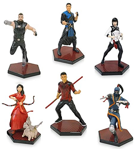 Marvel Shang-Chi und The Legend of The Ten Rings - Figuren-Spielset - Tortenaufsatz - 6-teilig