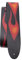 P Perri's Leathers Ltd. Unisex Perris 11043 Leder, Motiv Flames, 6,3 cm Gitarrengurt, rot, 56