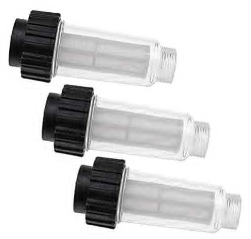 vhbw 3x Anti-Schmutz-Filter kompatibel mit Kärcher K 4.20 M T250, K 4.00 EcoSilent, K 4.200 Hochdruckreiniger mit 3/4 AG Wasseranschluss