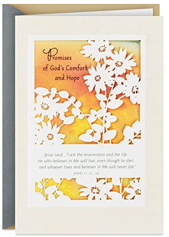 Hallmark DaySpring 5RZA1034 Religiöse Trauerkarte (Gottes Komfort und Hoffnung)