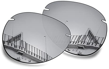 Well-aimed Ersatzgläser kompatibel mit Maui Jim Sugar Beach MJ421 Sonnenbrillen – weitere Optionen, Silber Iridium polarisiert, Einheitsgröße