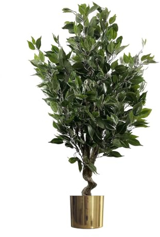 Leaf Artificial Evergreen Indoor Tree with Planter
