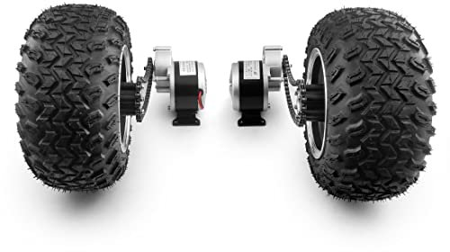 L-faster Dual-250-W-Motorantrieb, 10 x 6,00–6, Luftrad-Umbausatz, leicht zu tragen, 200 kg, für Fahrrad, Schubkarre, Strandwagen, Wagen, ohne Controller (24V250W Max 11kph)